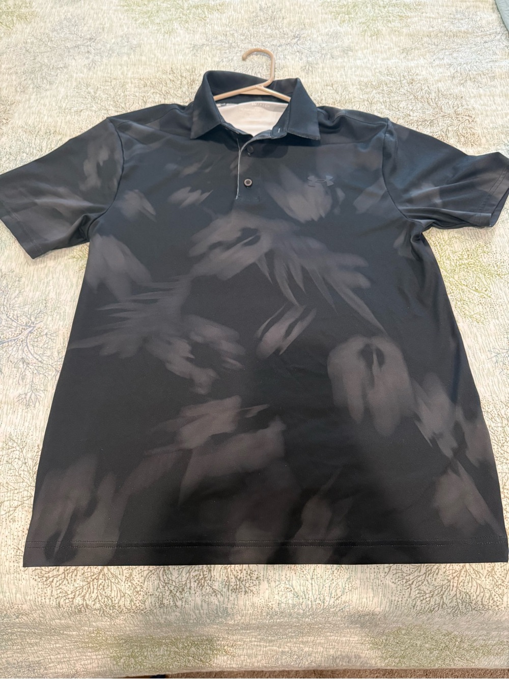 Under Armour Floral Abstract Golf Shirt